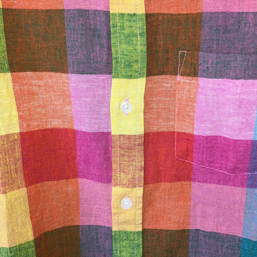 MINI BODEN Multicolor Plaid Kids Button Down Shirt - Picture 5 of 5